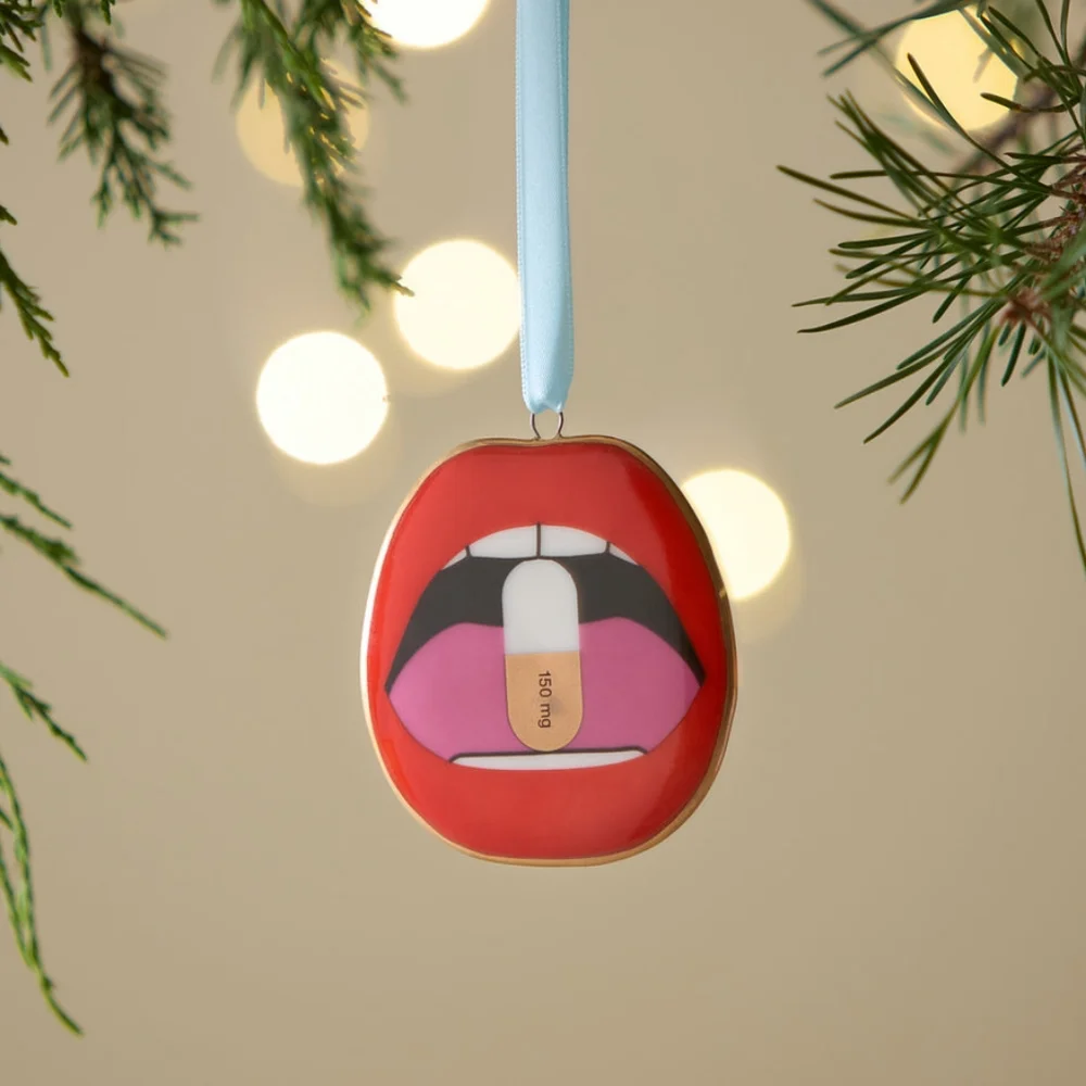 Jonathan Adler lips full dose Ornament New
